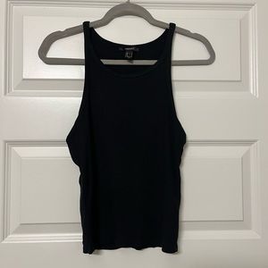 Forever 21 black ribbed tank top